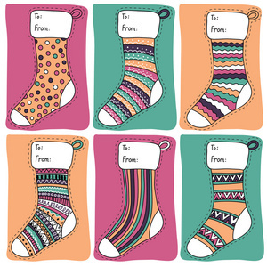 圣誕樹的矢量發(fā)生器。松樹和裝飾品的變化